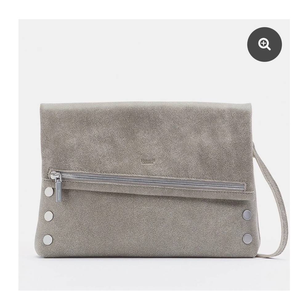 Hammit vip crossbody in pewter with silver hardware